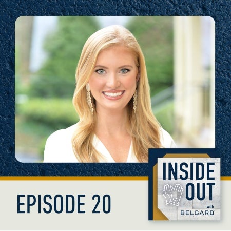 inside out podcast with belgard logo episode 20 woman smiling