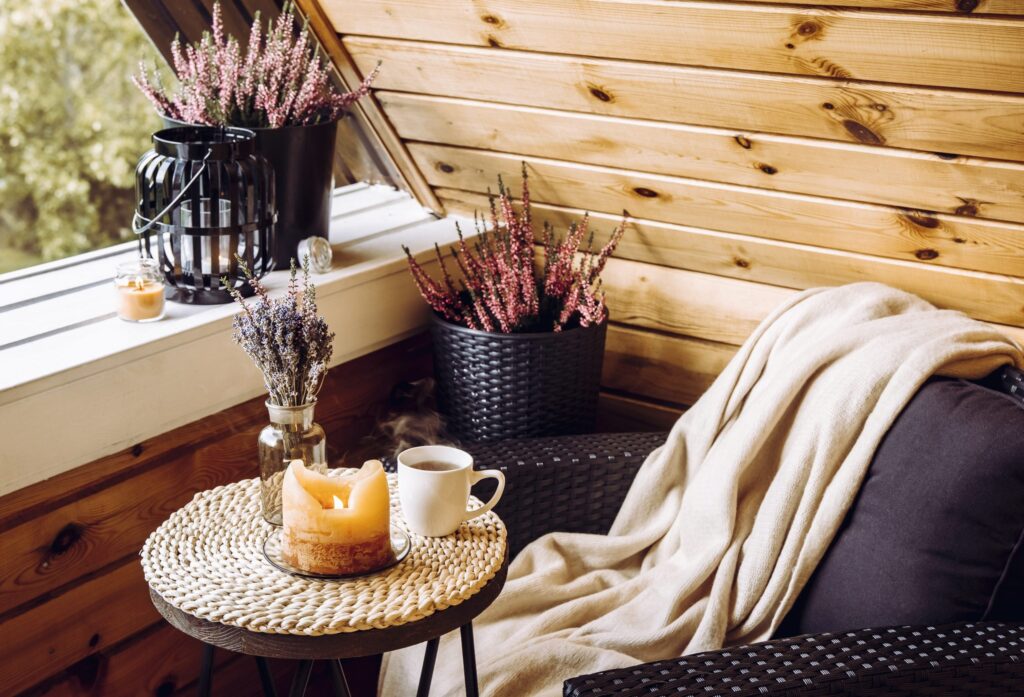 Décor d’automne extérieur chaleureux