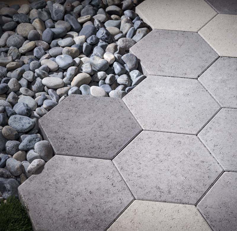 Attrait extérieur des formes géométriques hexagonales