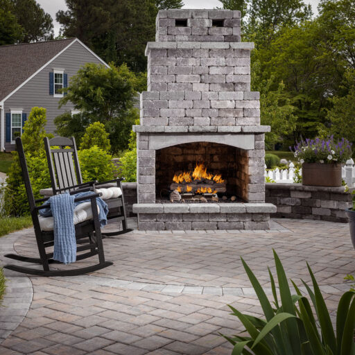 Weston Stone™ Traditional Fireplace - alternate view