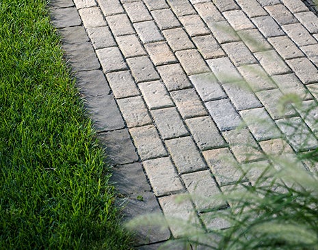 Conceptions de pavés en pierre pour promenades